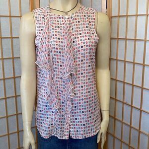 3/$20 Gap Sleeveless Top with sheer butterfly ruffle